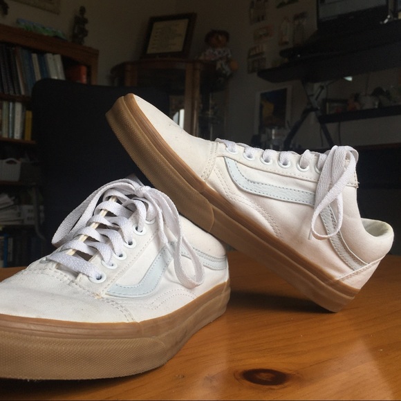 vans white gum sole old skool